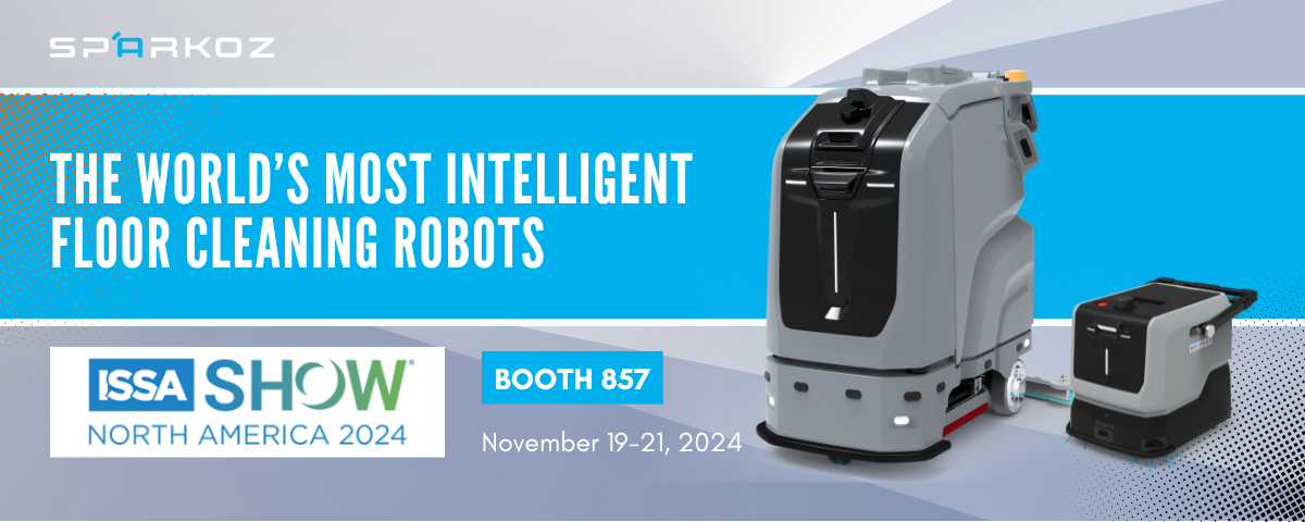 Sparkoz To Show Latest Floor Cleaning Robots at ISSA Show